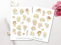 Preview: Engel Kinder Sticker Set